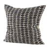 Mercana Miriam Beige and Black Fabric Patterned Decorative Pillow Cover