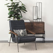 Mercana Abigail I Large Gunmetal Gray Metal Table Candle Holder