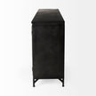 Mercana Poppy Black Metal With Glass Door Sideboard