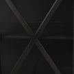 Mercana Poppy Black Metal With Glass Door Sideboard