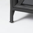 Mercana Poppy Black Metal With Glass Door Sideboard