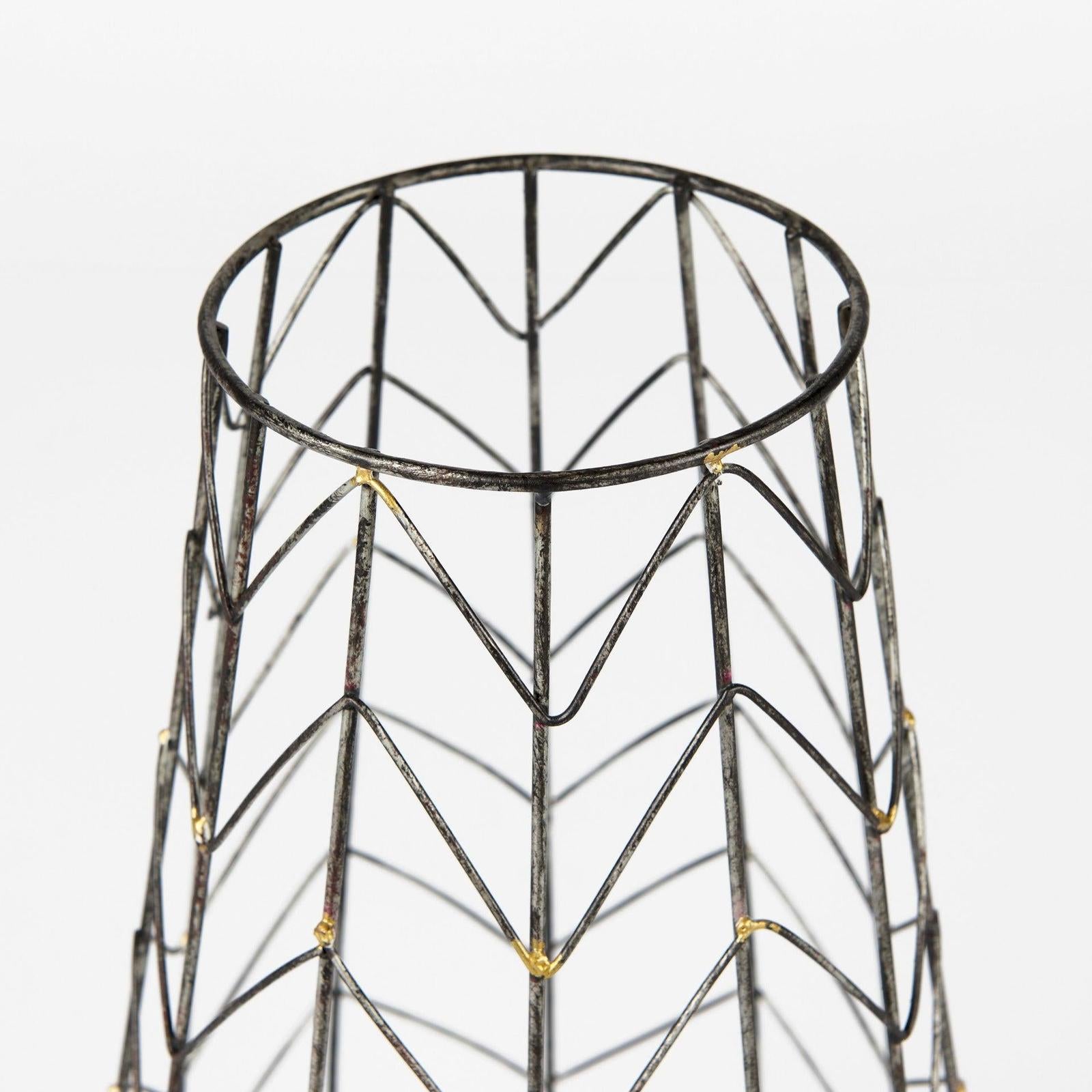 Mercana Petiole Gold Toned Metal Table Candle Holder Clearance