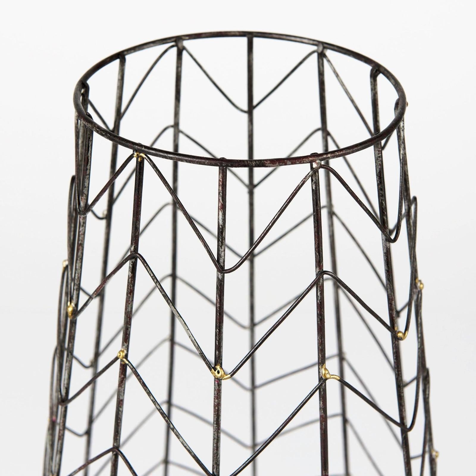 Mercana Petiole Gold Toned Metal Table Candle Holder Clearance