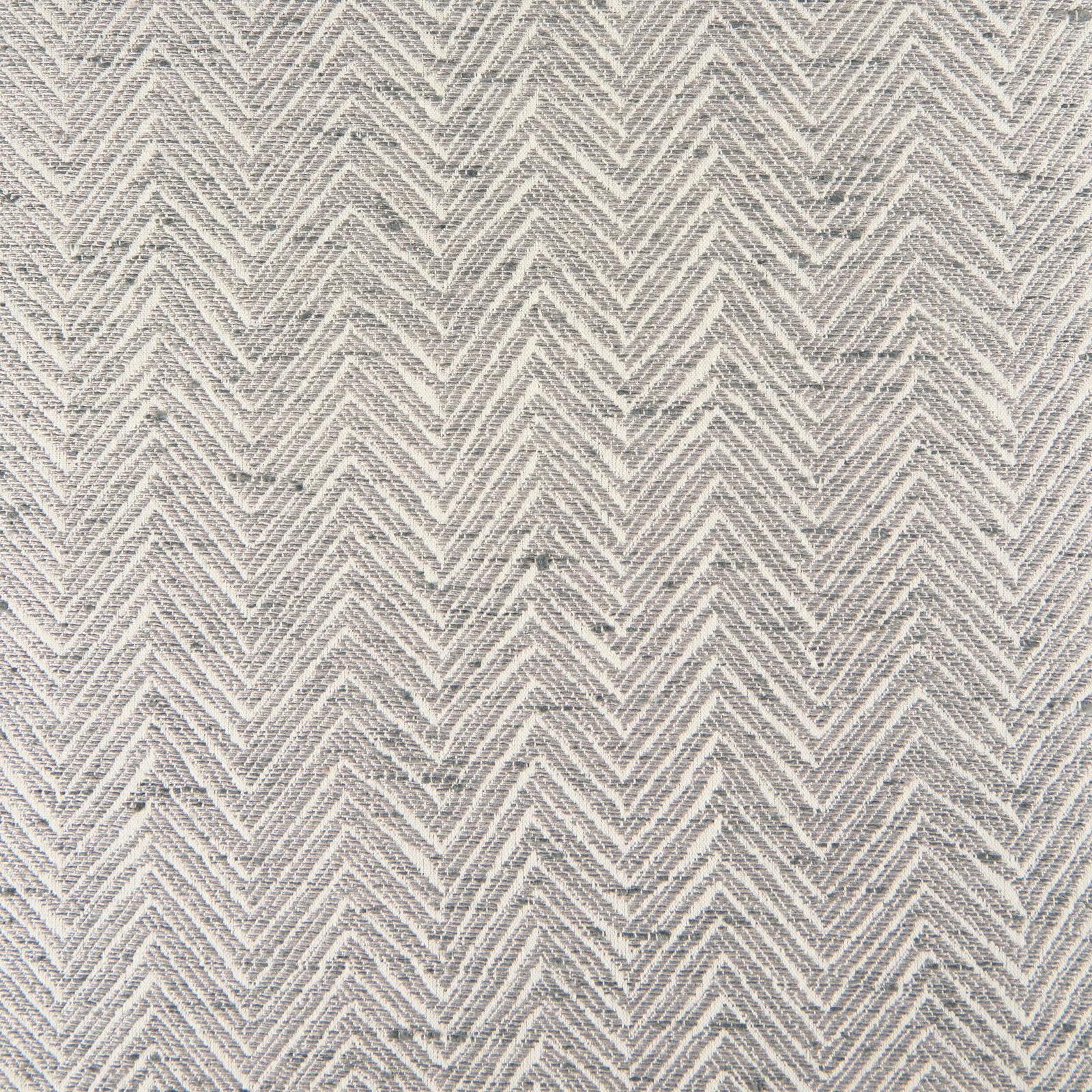 Mercana Charlotte 55.0L Gray Herringbone Fabric Seat w/ Antique Nickel Metal Frame Bench