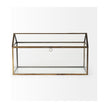 Mercana Hutt Gold Glass Terrarium Box