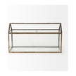 Mercana Hutt Gold Glass Terrarium Box