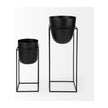 Mercana Bumble Black Plant Stands- Set of 2
