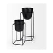 Mercana Bumble Black Plant Stands- Set of 2