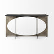 Mercana Reinhold IV Black Marble Top Iron Console Table