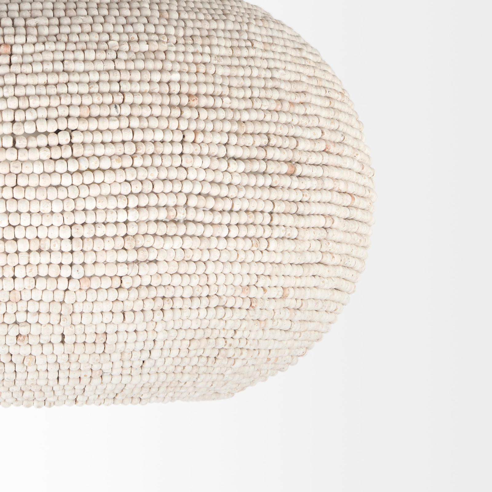 Mercana Theta White-Washed Beaded Chandelier