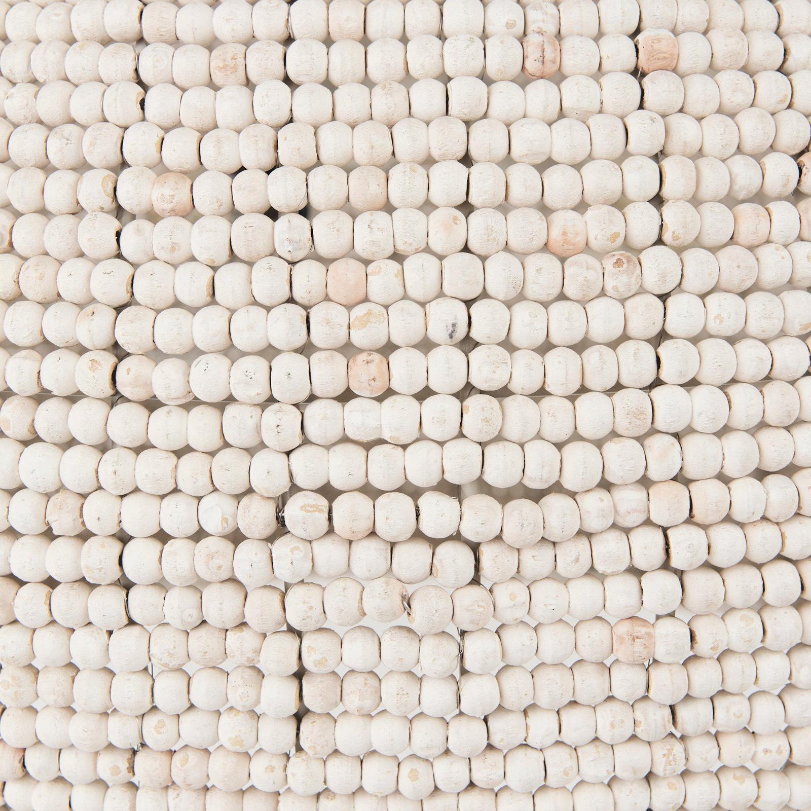 Mercana Theta White-Washed Beaded Chandelier