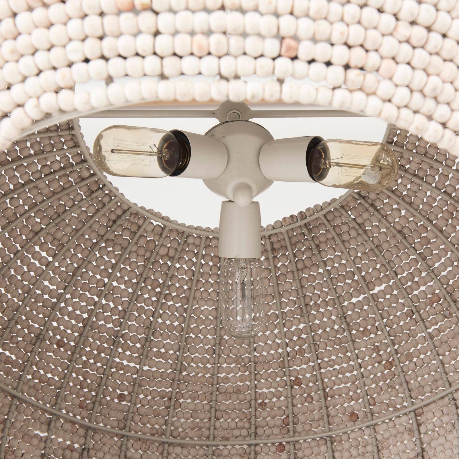 Mercana Theta White-Washed Beaded Chandelier