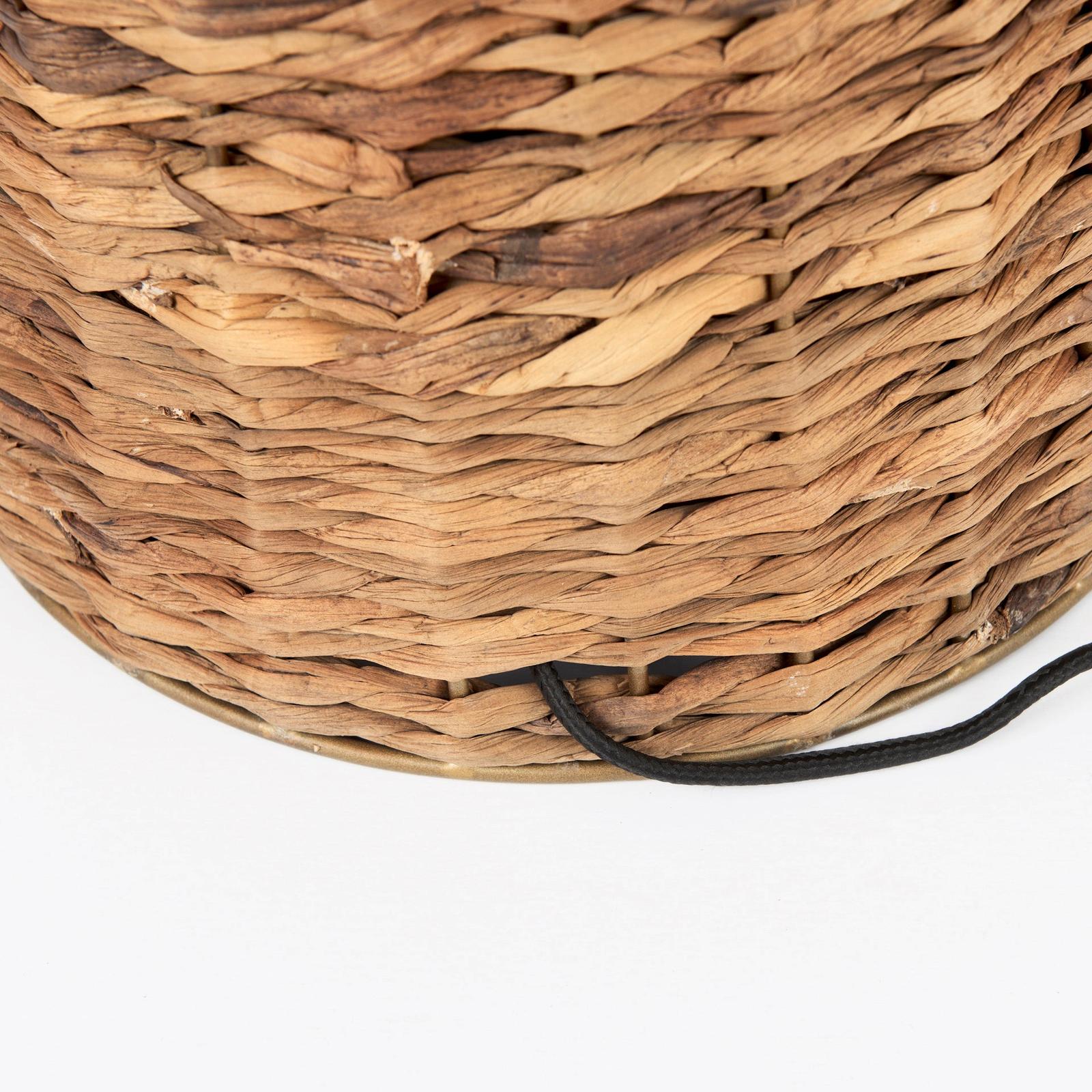Mercana Campanile Brown Wicker Table Lamp