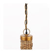 Mercana Campanile Brown Whicker Pendant Light Clearance