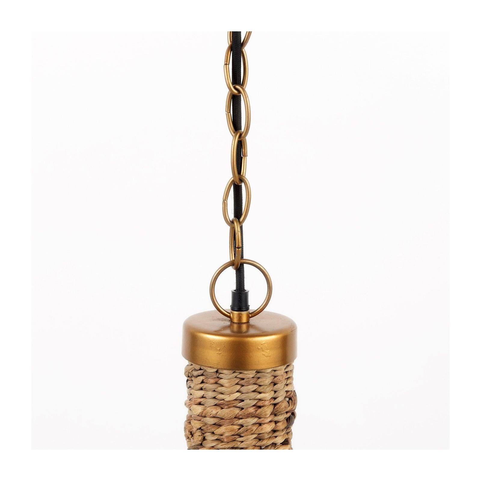Mercana Campanile Brown Whicker Pendant Light Clearance