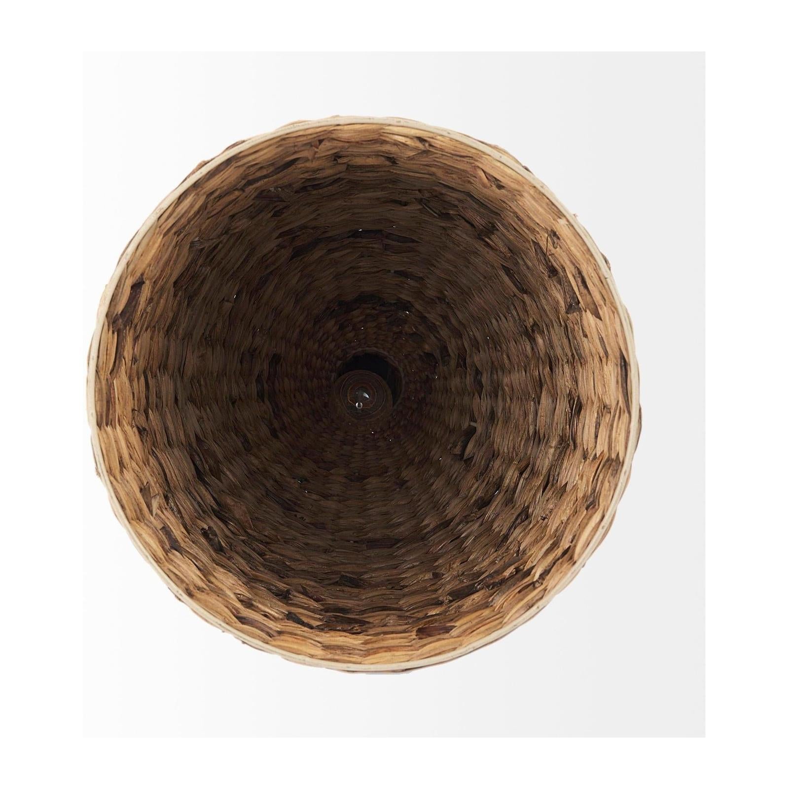 Mercana Campanile Brown Whicker Pendant Light Clearance