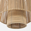 Mercana Aviario Natural Cane Cylindrical Pendant Light Clearance