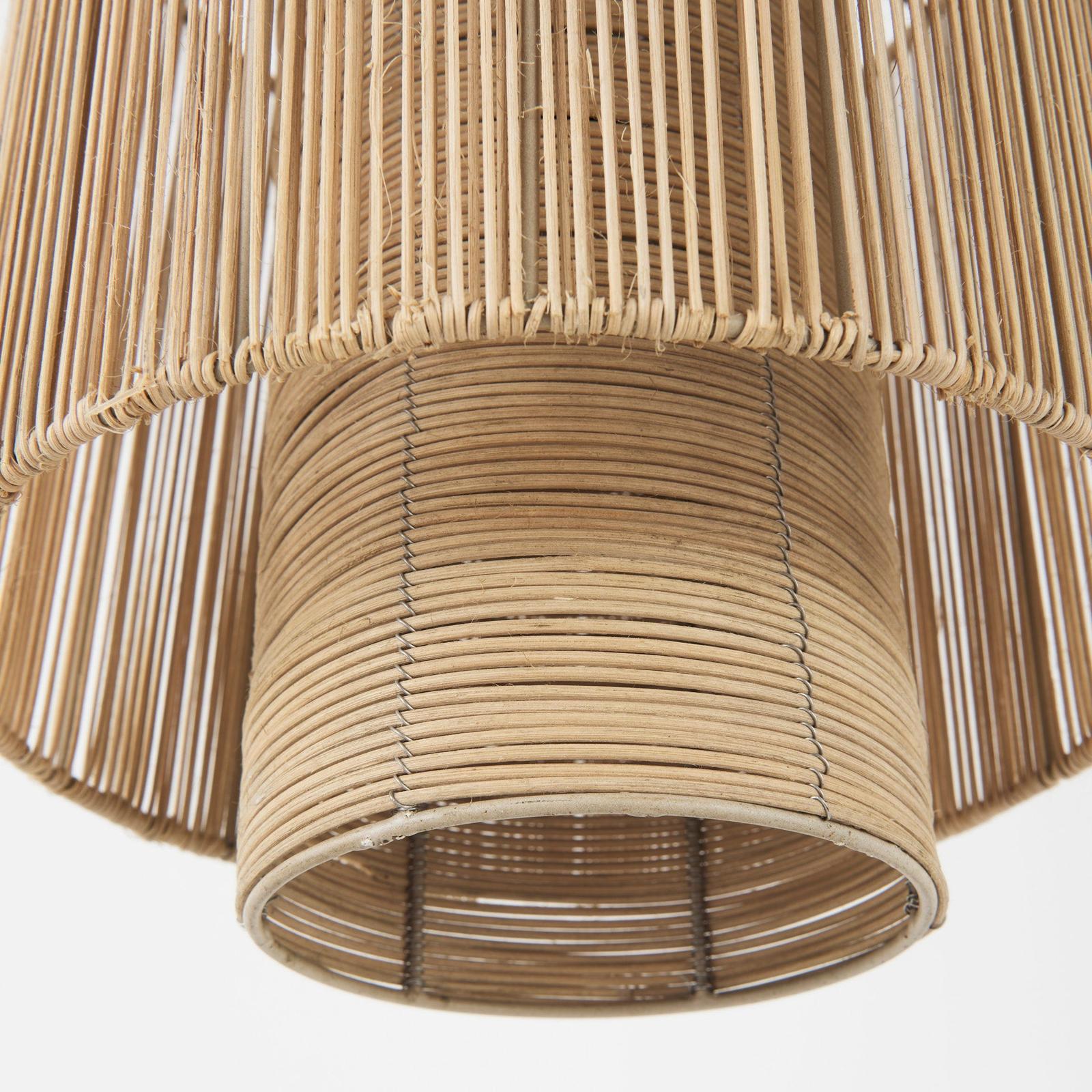 Mercana Aviario Natural Cane Cylindrical Pendant Light Clearance