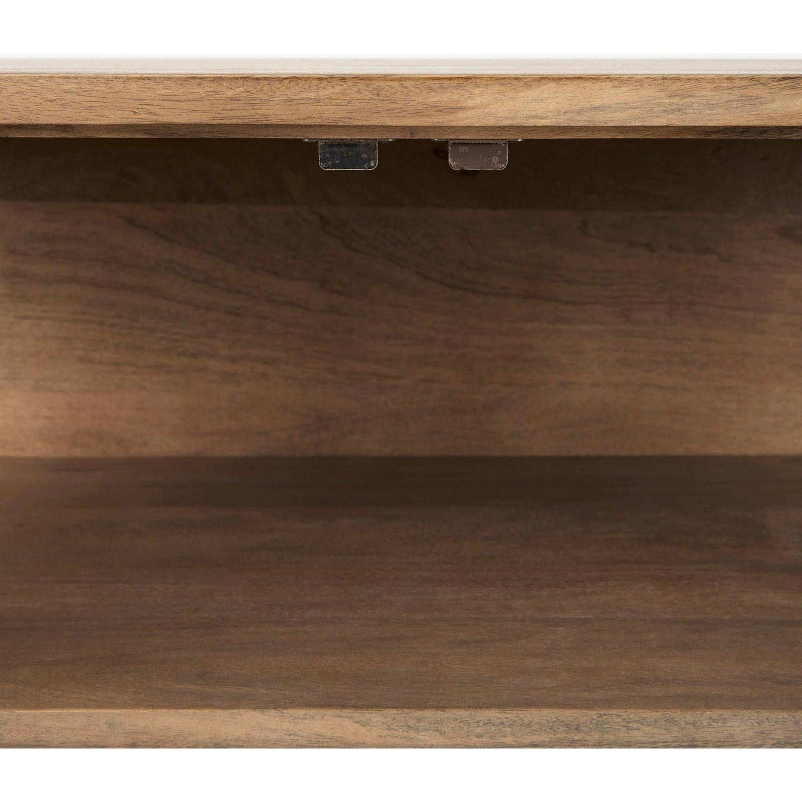 Mercana Arelius Glass Doors Accent Cabinet