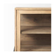 Mercana Arelius Black Metal Base w/ 4 Glass Cabinet Doors Sideboard