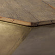 Mercana Esagono Octagonal Reclaimed Wood Coffee Table w/ Storage