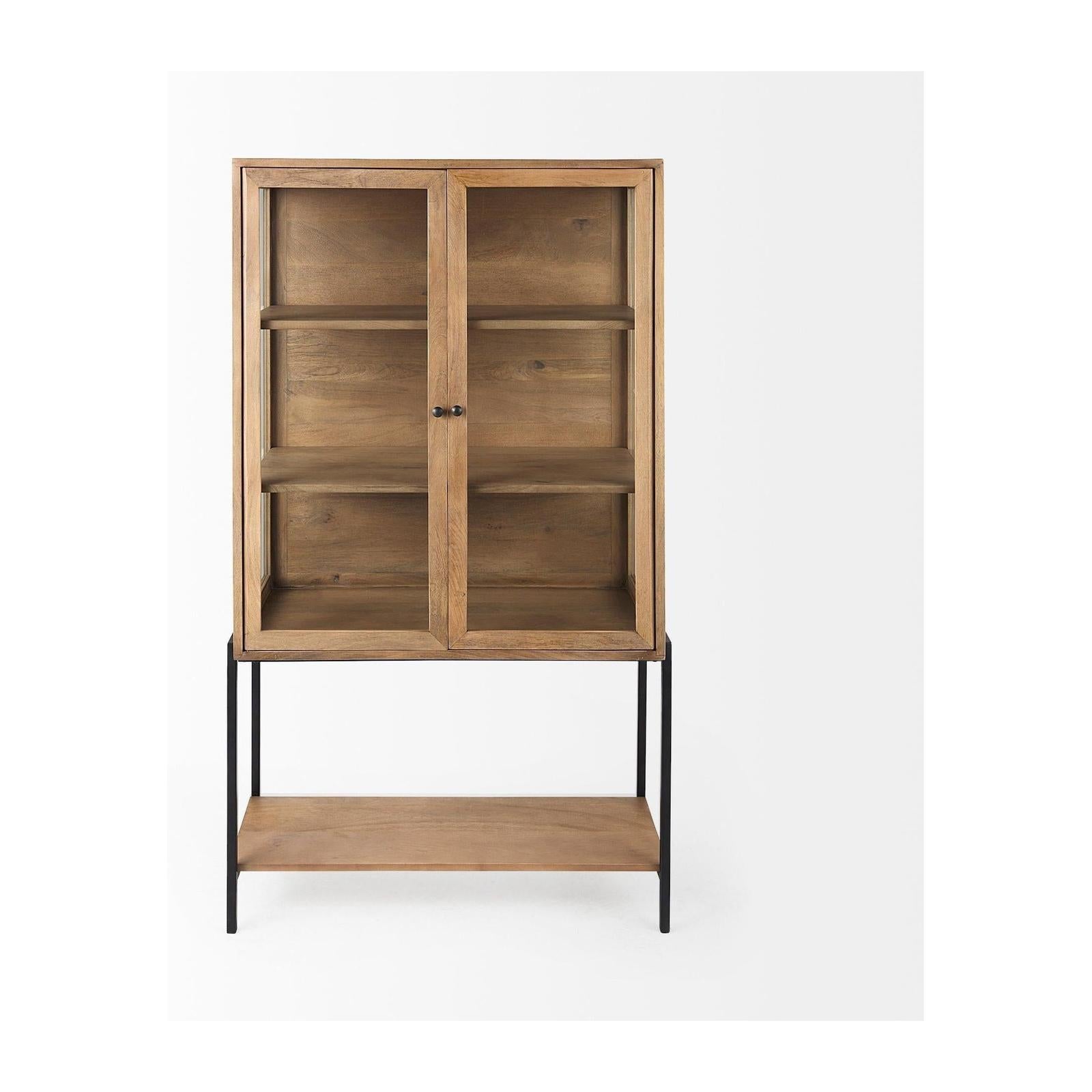 Mercana Arelius Wood Display Cabinet