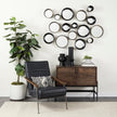 Mercana GlennDark Brown Wood w/ Black Iron Frame-2 Door Accent Cabinet
