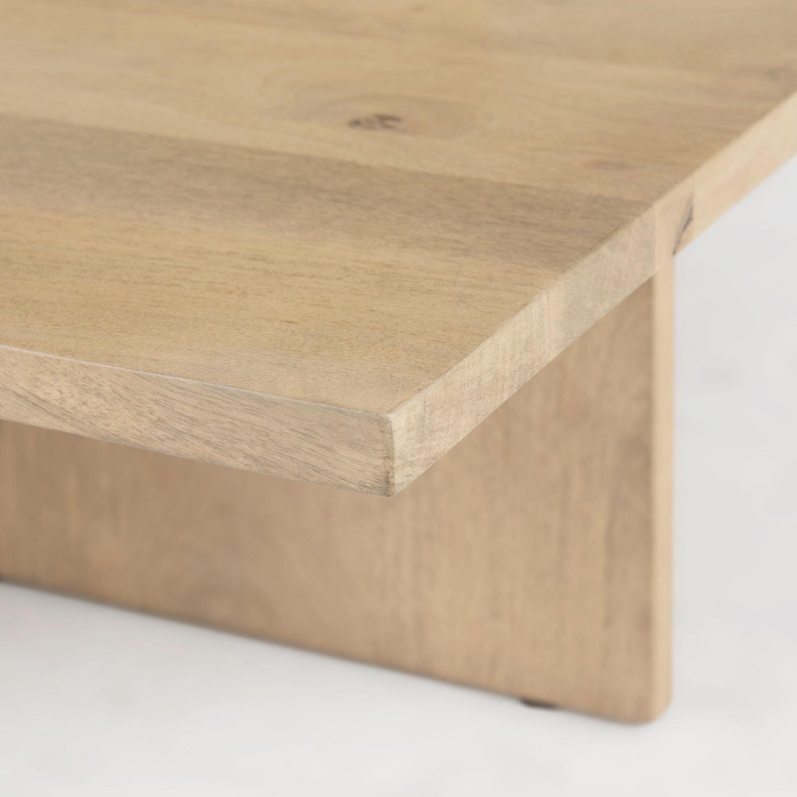 Mercana Aida 56 x 34 Rectangular Wood Coffee Table