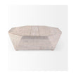 Mercana Esagono Octagonal Reclaimed Wood Coffee Table w/ Storage