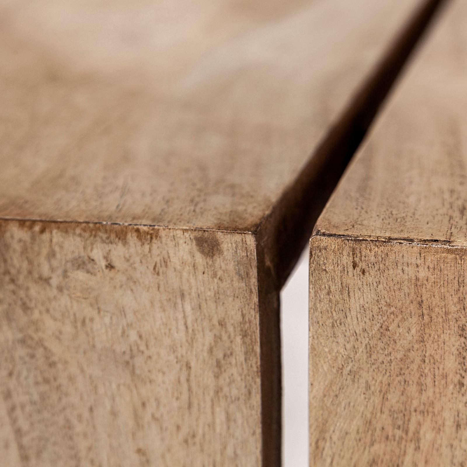 Mercana San Andreas 48x30.5 Rectangular Brown Solid Wood Top and Base Coffee Table Clearance