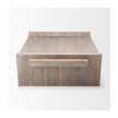 Mercana Elaine Brown Solid Wood Top & Base Coffee Table Clearance