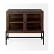 Mercana Arelius Glass Doors Accent Cabinet