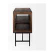 Mercana Arelius Glass Doors Accent Cabinet