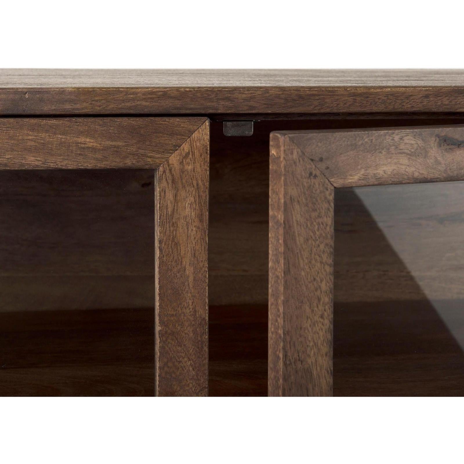 Mercana Arelius Glass Doors Accent Cabinet