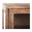 Mercana Arelius Black Metal Base w/ 4 Glass Cabinet Doors Sideboard