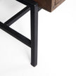 Mercana Arelius Black Metal Base w/ 4 Glass Cabinet Doors Sideboard