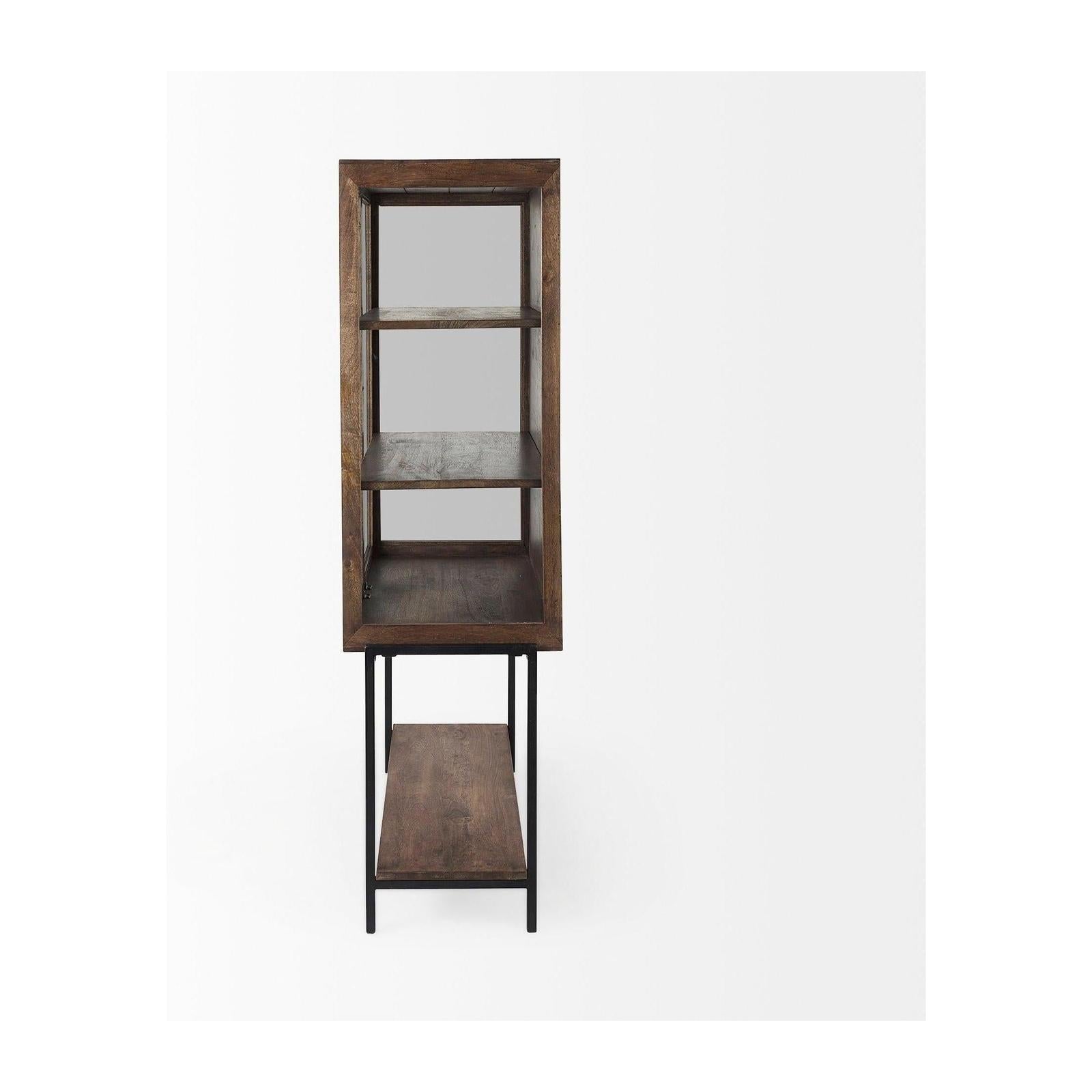 Mercana Arelius Wood Display Cabinet