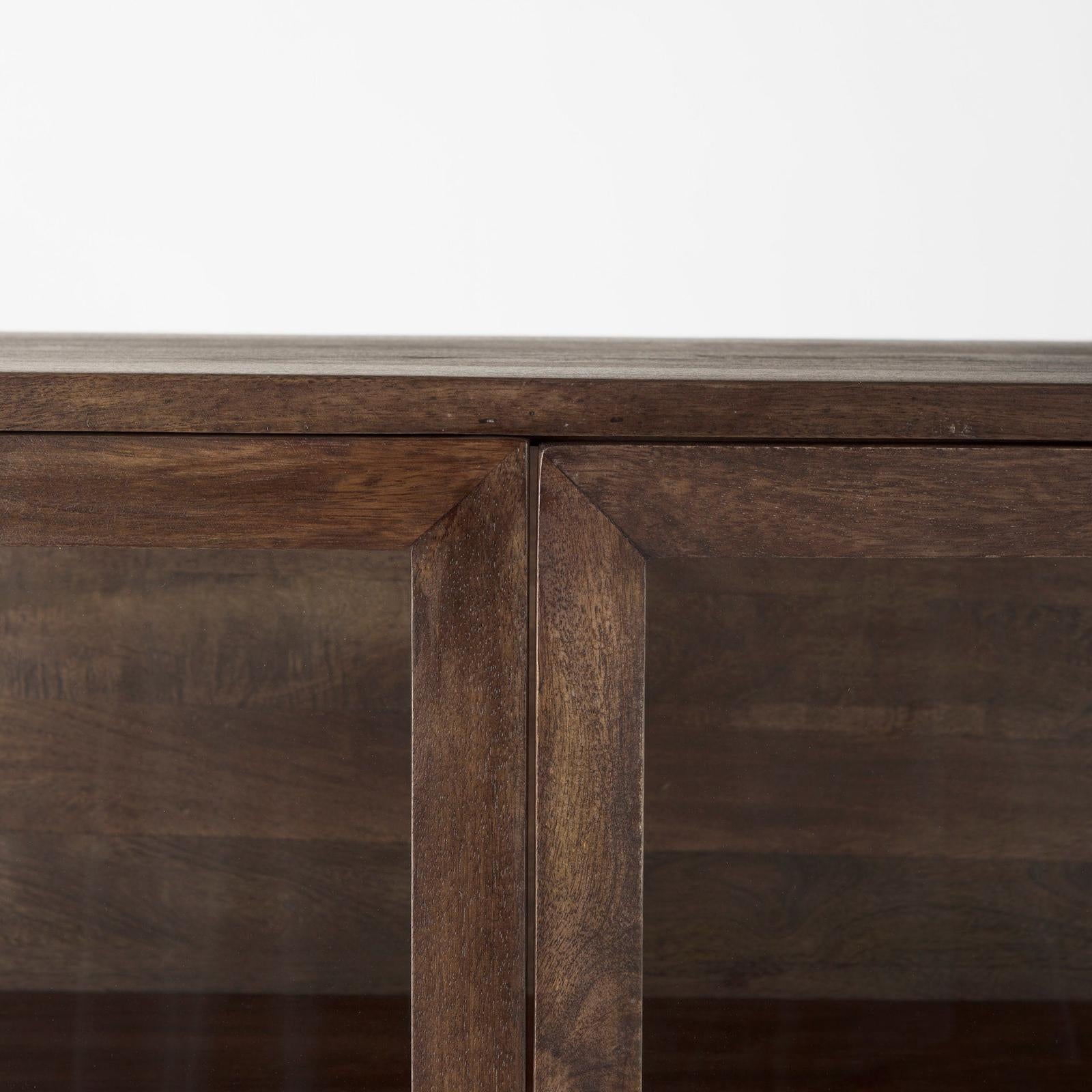 Mercana Arelius Wood Display Cabinet