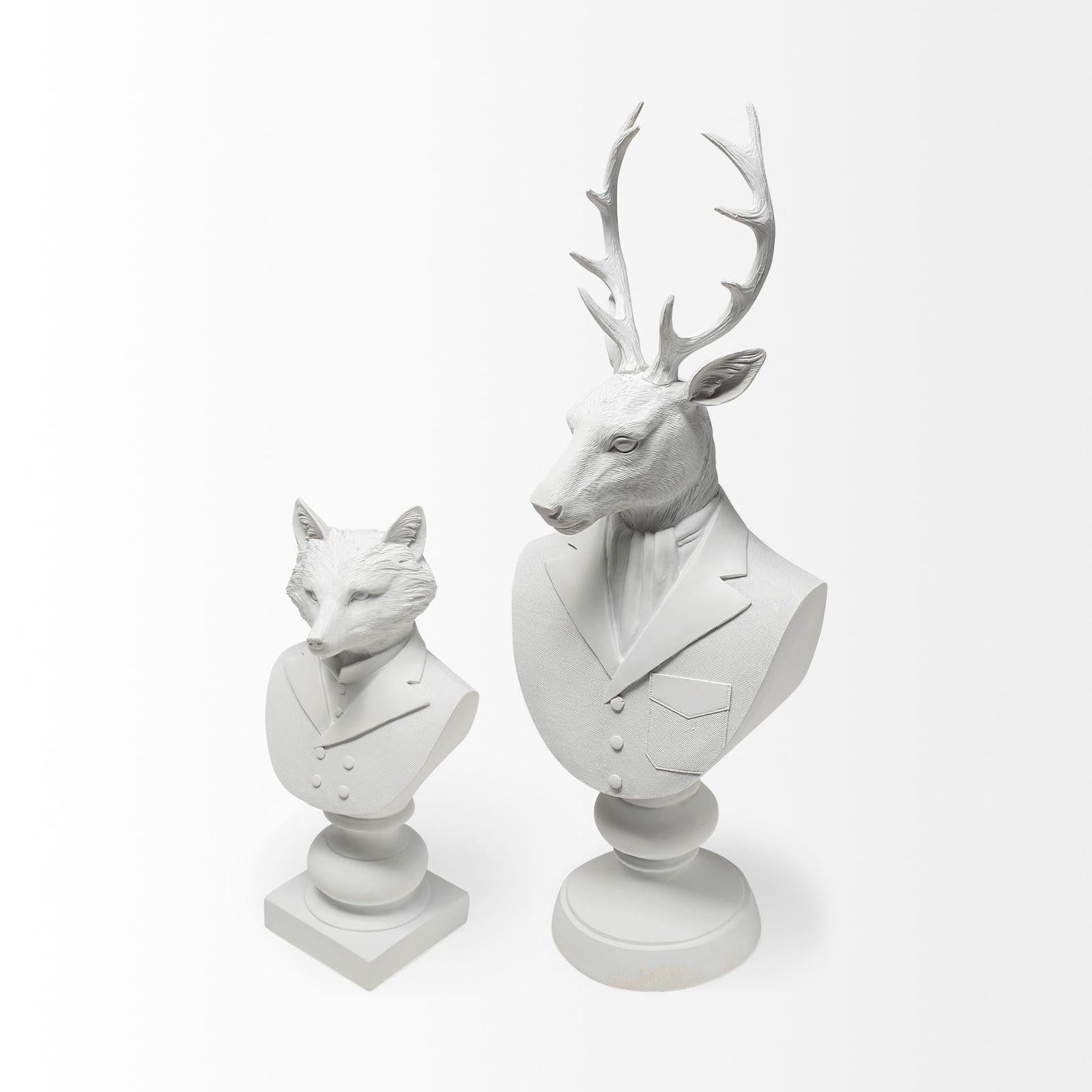 Mercana Murray White Resin Business Fox
