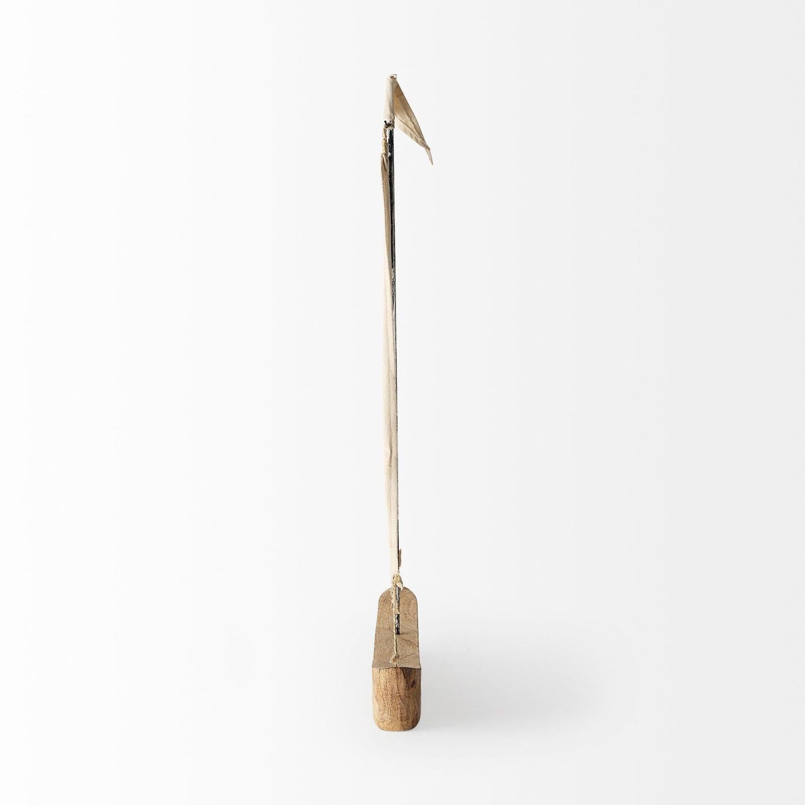 Mercana Tartane Brown/Cream Nautical Inspired Sailboat