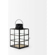 Mercana Gamfield Black Metal and Glass Lantern