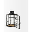 Mercana Gamfield Black Metal and Glass Lantern