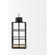 Mercana Gamfield Black Metal and Glass Lantern