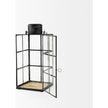 Mercana Gamfield Black Metal and Glass Lantern