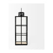 Mercana Gamfield Black Metal and Glass Lantern