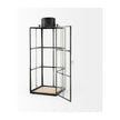 Mercana Gamfield Black Metal and Glass Lantern