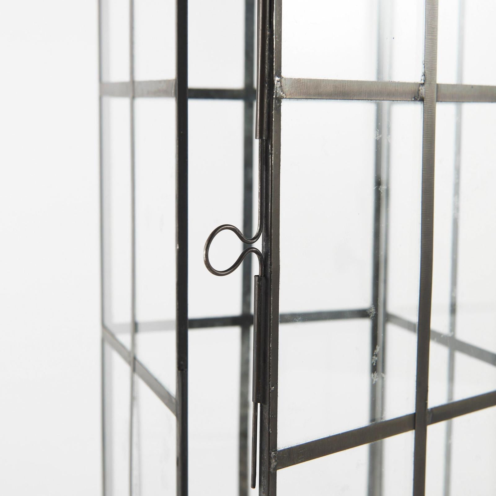 Mercana Gamfield Black Metal and Glass Lantern