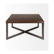 Mercana Faye Metal Base Square Coffee Table