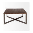 Mercana Faye Metal Base Square Coffee Table