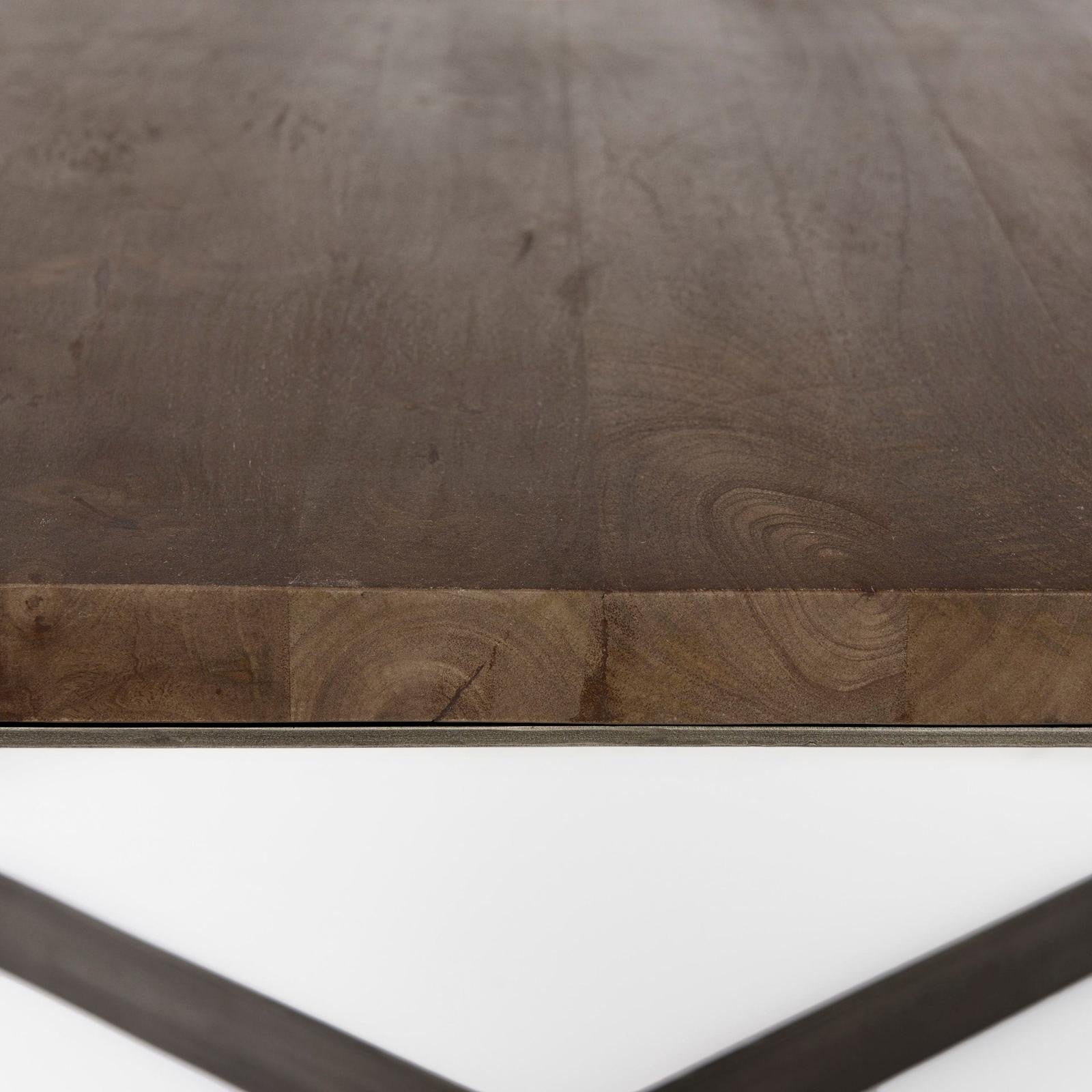 Mercana Faye Metal Base Square Coffee Table